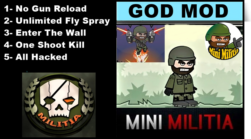 God mod is one of the most popular mods of mini militia
