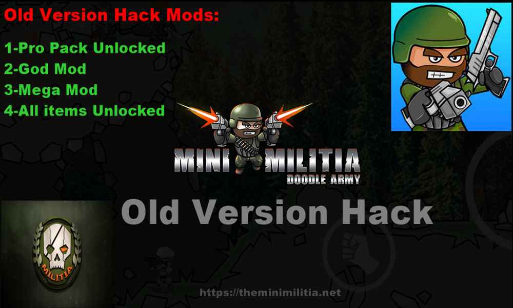mini militia old version hack apk