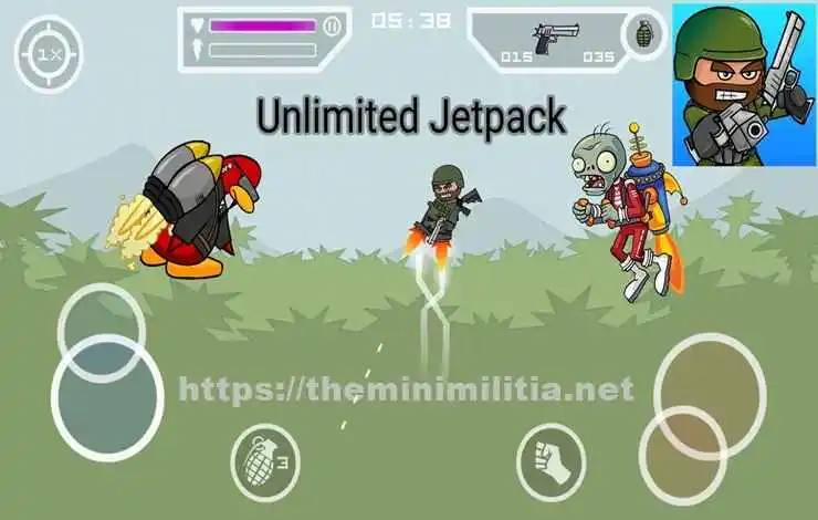 Doodle army 2 Unlimited jetpack